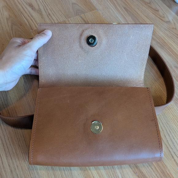 Tan Leather Crossbody Bag - Picture 2 of 5